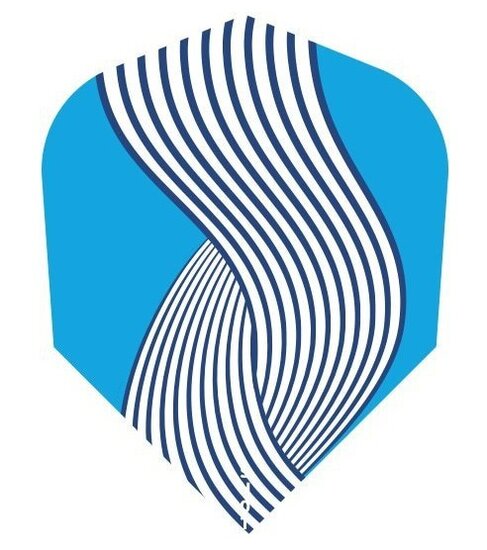 Shot Dart Flights - 100 Micron - Std - No6 - Zen - Roshi - Blue