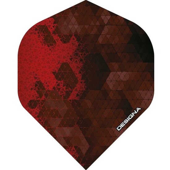 Designia - Rock Dart Flights - STD - Red