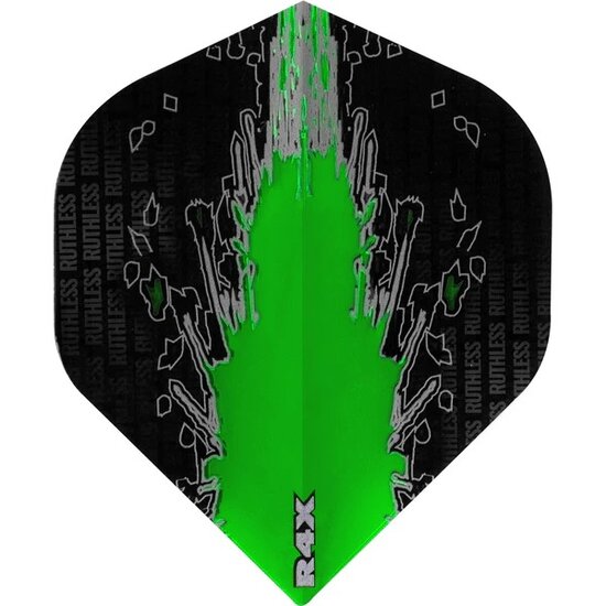 Ruthless - High Impact - Dart Flights - 100 Micron - No2 - Std - Green