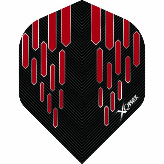 XQMax Dart Flights -100 micron - STD- No2 - Red