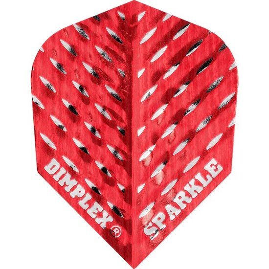 Harrows Dart Flights - Std - Dimplex Sparkle - Red