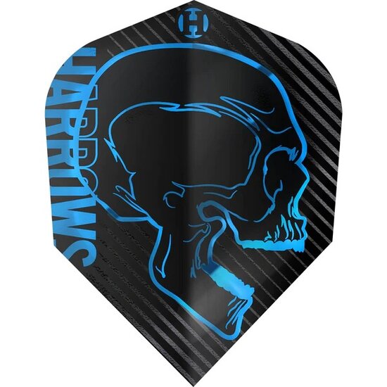 Harrows Rage Dart Flights - 100 micron - Std - No6 - Blue
