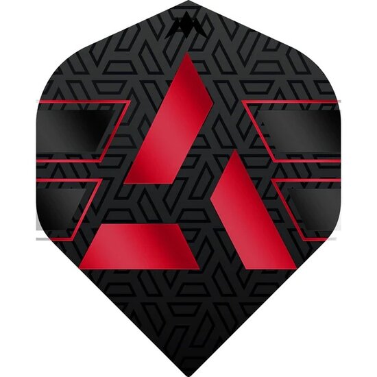 Mission Hazard Dart Flights - No2 - Std - Black/Red