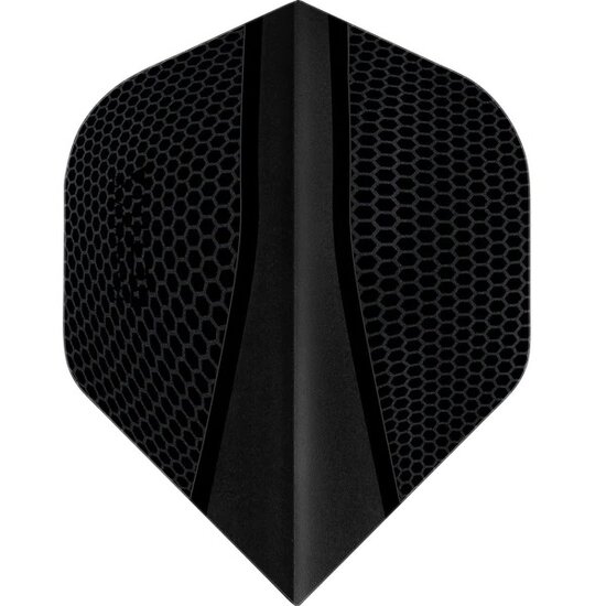 Harrows Retina-X Dart Flights - 100 micron - No2 - Std - Black