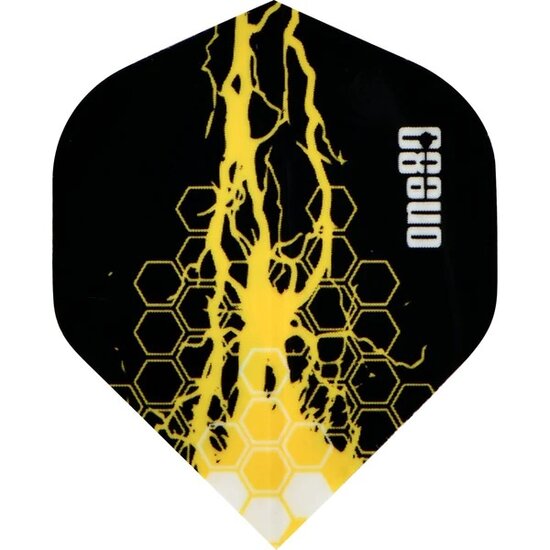 One80 Dart Flights - 100 Micron - Charge Flight - No2 - Std - Yellow