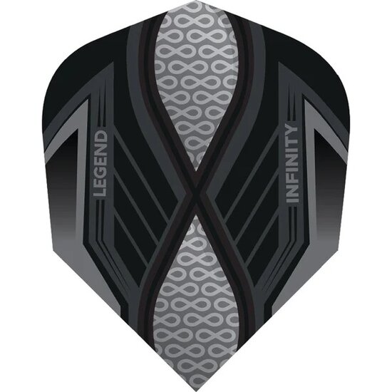  Legend Infinity Dart Flights - 100 Micron - No2 - Std - Smokey