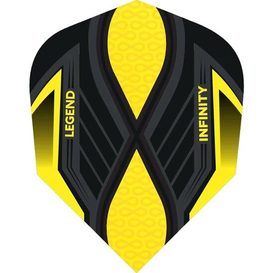  Legend Infinity Dart Flights - 100 Micron - No2 - Std - Yellow