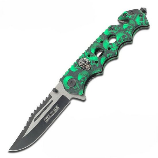 Tac Force | Skull Folder | Green | Zakmes