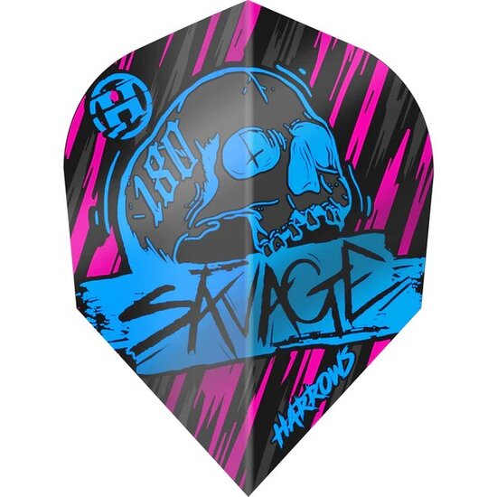 Harrows Savage Blue/Pink NO6 - Dart Flights