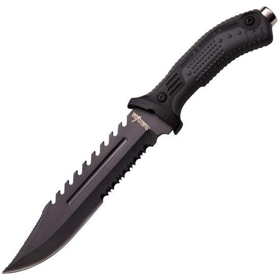 Survivor | Serrated Sawback Knife | Black