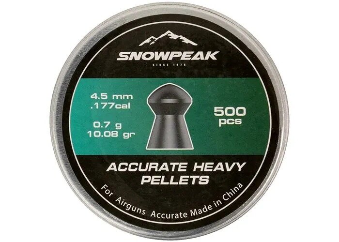 Snowpeak Accurate Heavy 4.50 mm - 0.7 gram - 10.08 grain - 500 stuks