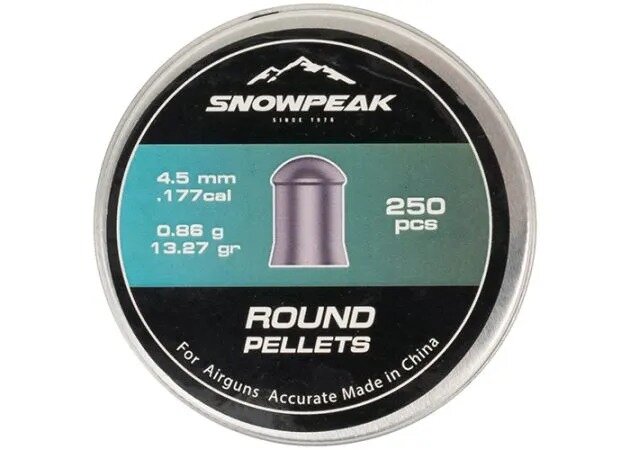 Snowpeak Max Heavy Round 4.50 mm - 0.86 gram -13.27 grain - 250 stuks