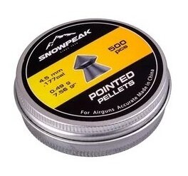 Snowpeak Pointed Pellets 4.50 mm - 0.49 gram - 7.56 grain - 500 stuks