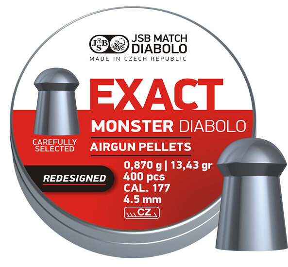 JSB Exact Monster -REDESIGNED- Diabolo 4.52 mm 0.870 gram - 13.43 grain