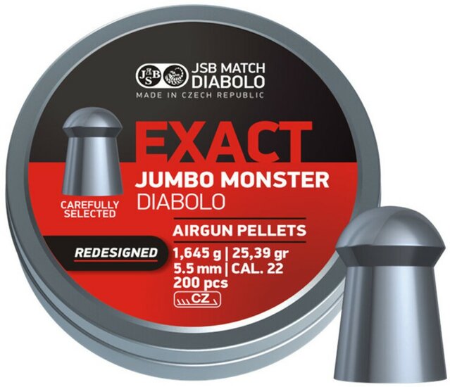 JSB Exact Diabolo Jumbo Monster Redisigned 5.52 mm 1.645 gr - 25.39 grain