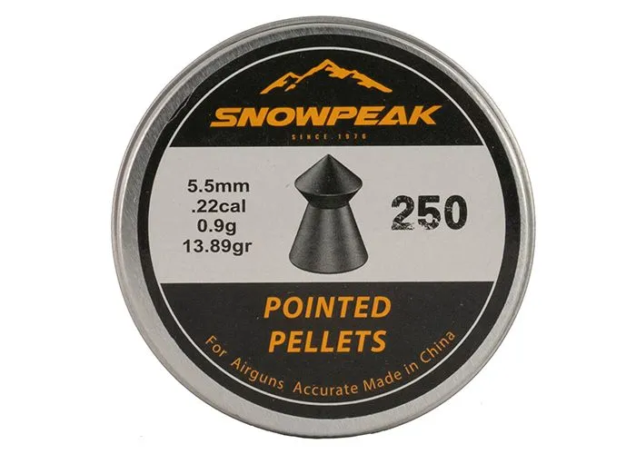 Snowpeak Pointed 5.50 mm 0.90 gr - 13.89 grain - 250 stuks