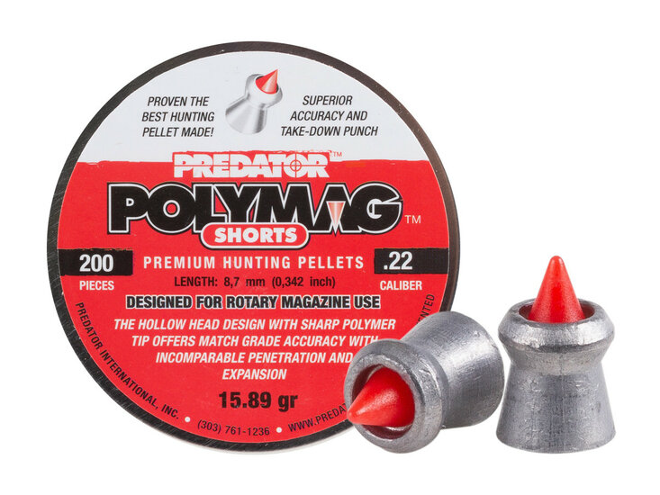 Predator | Polymag Shorts | 5.50 mm | 1.029 gr 15.89 grain | 200 stuks