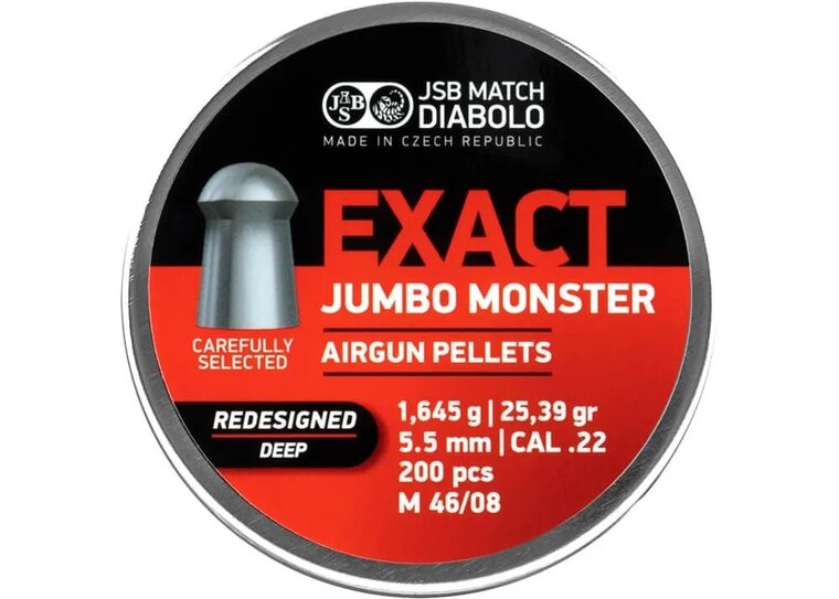 JSB _ Jumbo Exact | Monster Redesigned Deep | 5.52 mm | 1.645 gram - 25.39 grain