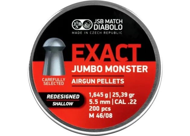 JSB | Jumbo Exact | Monster Redesigned Shallow | 5.52 mm | 1.645 - 25.39 grain