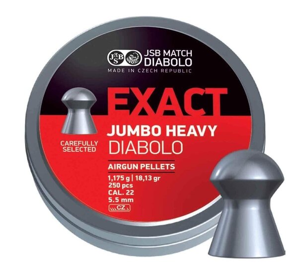 JSB Exact Diabolo Jumbo Heavy 5.52 mm 1.175 gr - 18.13 grain