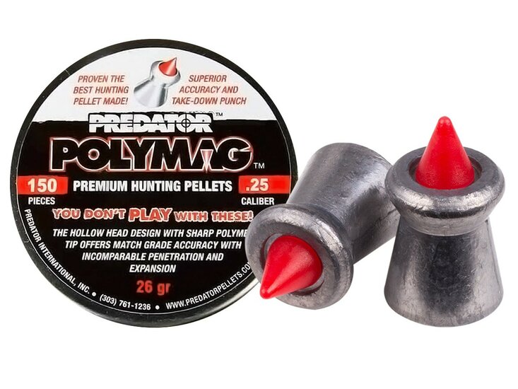 Predator | Polymag | 6.35 mm | 1.68 gr - 26 grain | 150 stuks