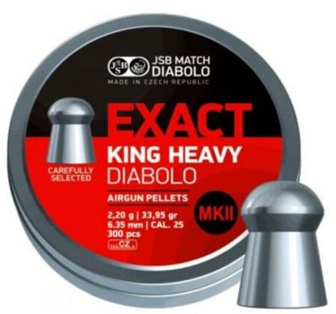 JSB King Heavy MKII Diabolo 6.35 mm 2.20 gr - 33.95 grain