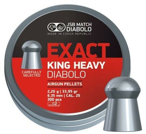 JSB King Heavy Diabolo 6.35 mm 2.20 gr - 33.95 grain