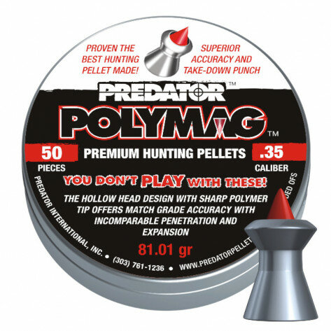 Predator | Polymag | 9 mm | 5.24 gr - 81.01 grain | 50 stuks