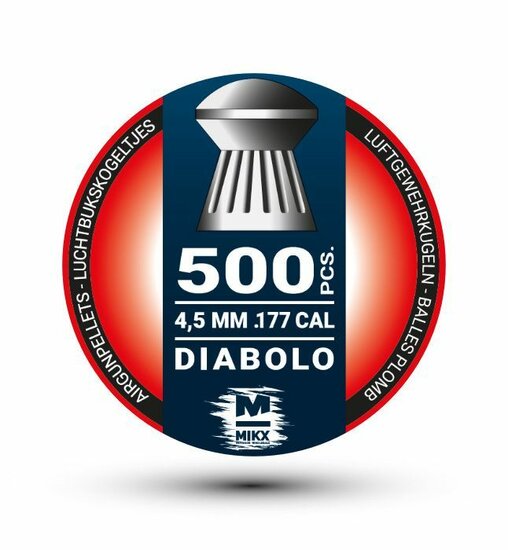 MIKX Ansia Diabolo | 0.51 gram - 7.87 grain | 4,5 mm - 500 stuks