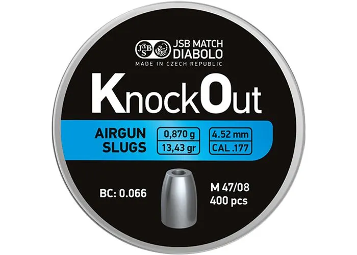 JSB Knock Out Airgun Slugs 4.52 mm 0.870 gram - 13.43 grain