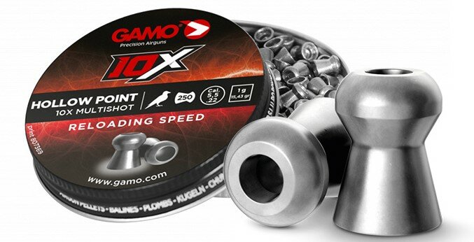 Gamo 10X Hollow Point Multishot 5.50 mm 1.00 gr - 15.41 grain