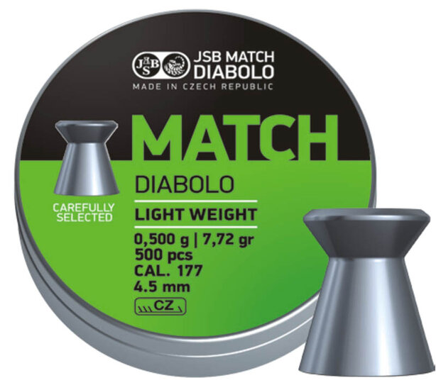 JSB Match Diabolo Light Weight 4.49 mm 0.475 gram - 7.33 grain