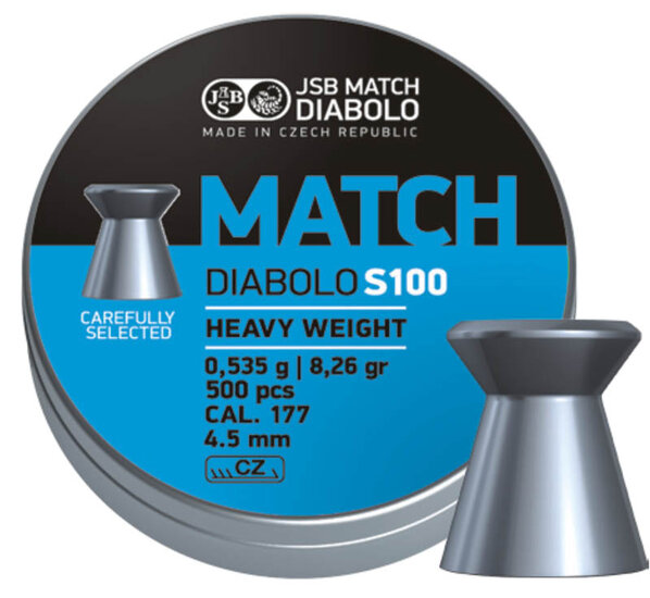 JSB Match Diabolo Heavy Weight 4.49 mm 0.535 gram - 8.26 grain