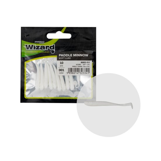 WIZARD | PADDLE MINNOW | 5 cm - 10 stuks | White