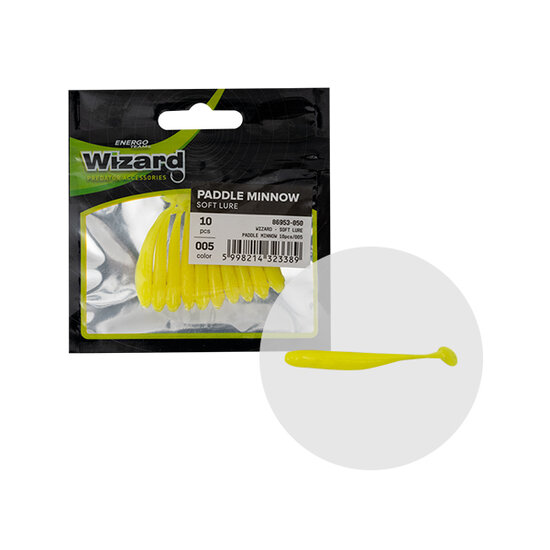 WIZARD | PADDLE MINNOW | 5 cm - 10 stuks | Yellow