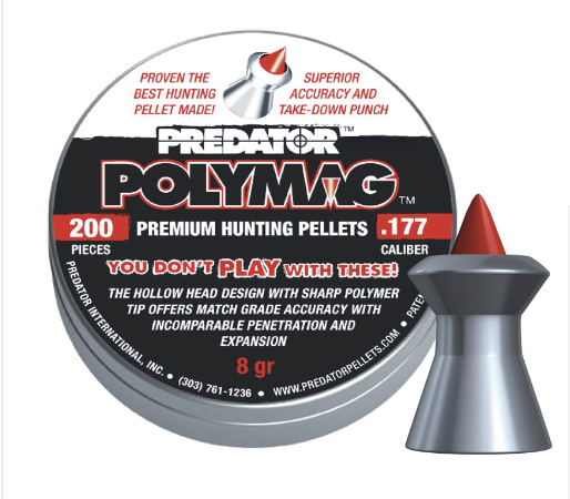 .177 | Predator | Polymag | 4.50 mm  | 0.518 gram - 8 grain | 200 stuks