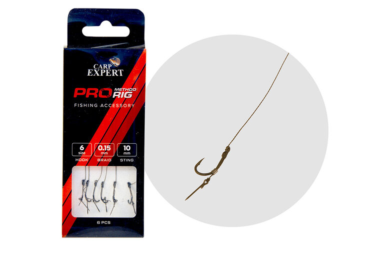 CARP EXPERT | PRO METHOD FEEDER | Haak 8 - Sting 7 | 6PCS