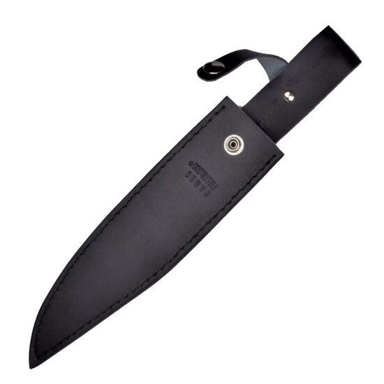 Survival Knife I | RAMBO | With Leather Sheath | Black