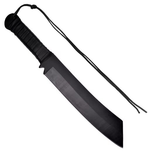 Survival Knife IV | RAMBO | With Leather Sheath | Black