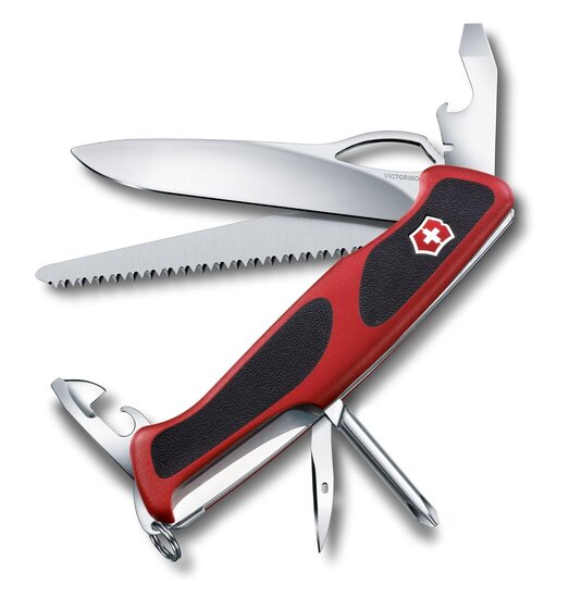  Victorinox | Ranger Grip | 78 | Rood/Zwart | 12 functies