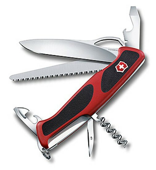  Victorinox | Ranger Grip | 79 | Rood/Zwart | 12 functies