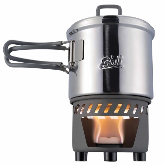 Esbit | Solid Fuel | RVS kookset | 585ml | Met Brander