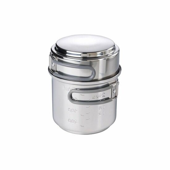 Esbit | Solid Fuel | RVS kookset | 985ml | 470ml | Met 2 Branders