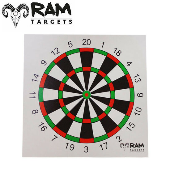 RAM Tactical | SCHIETKAARTEN | DARTS | 14X14 | 100 Stuks