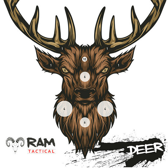 RAM Tactical | SCHIETKAARTEN | DEER | 14X14 | 50 Stuks