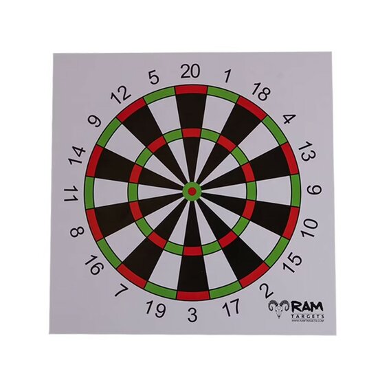 RAM Tactical | SCHIETKAARTEN | DARTS | 17X17 | 50 Stuks