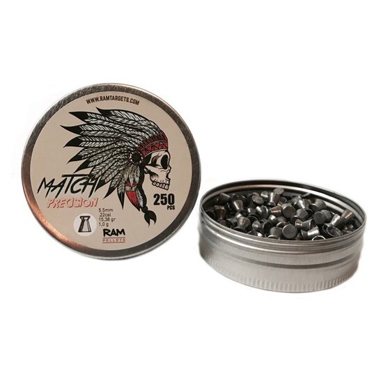 .22 | RAM Pellets | MATCH | 5.5 mm | Flat 
