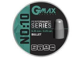 .25 | Gmax | Performance No:10 | 6.35 mm | BLT | 3.11 gram - 48 grain (.249)