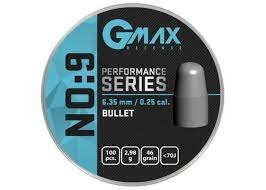 .25 | Gmax | Performance No:9 | 6.35 mm | BLT | 2.98 gram - 46 grain (.249)22