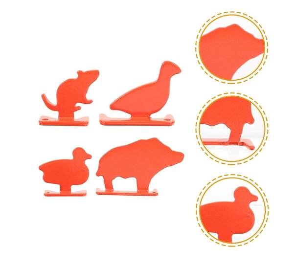 MAJORE TARGET SPORTS | ANIMAL TARGETS | 4 PCS | STANDING TARGETS